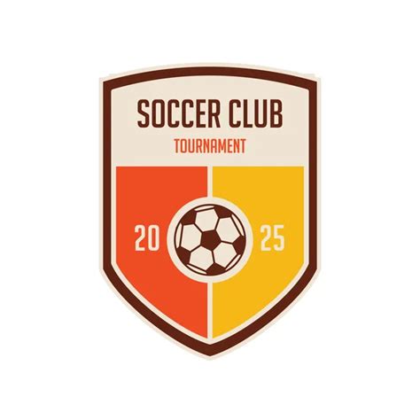 Football Badge With Shield Logo Designs Modern Soccer Badge Logo