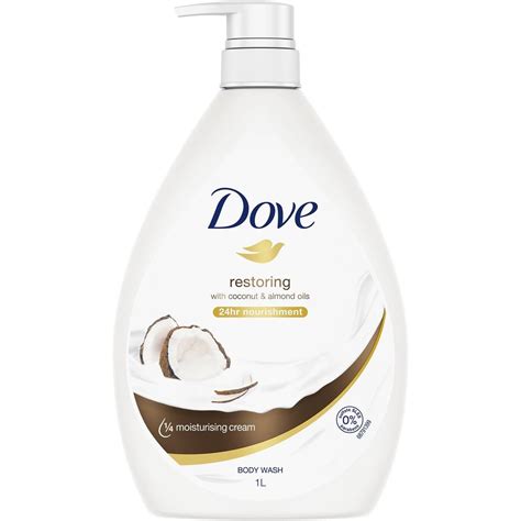 Dove Restoring Body Wash With Coconut And Almond Oils 1 L Woolworths