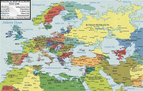 2100 Yılında Avrupa Haritası Aralarında Türkiye nin de Olduğu
