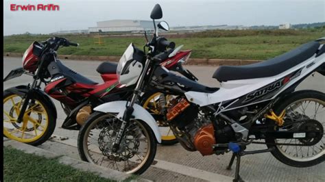 Bmspeed7.com modifikasi satria fu 150cc terbaru warna ungu tampil. Satria fu MODIF Ala-Ala ROAD RACE - YouTube