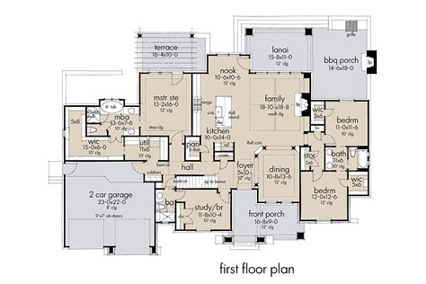 Small house plans with two bedrooms can be used in a variety of ways. Tuscan-Farmhouse-Plan-75161-Main-Floor-Plan-Family-Home ...