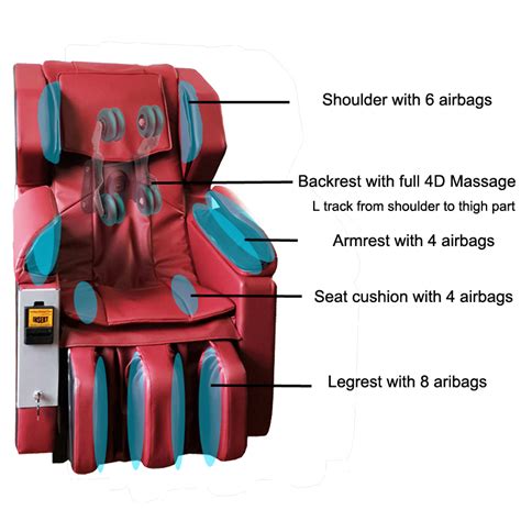 3d Full Body Coin And Bill Vending Massage Chair With Credit Card Visa Excellent Quality Paper