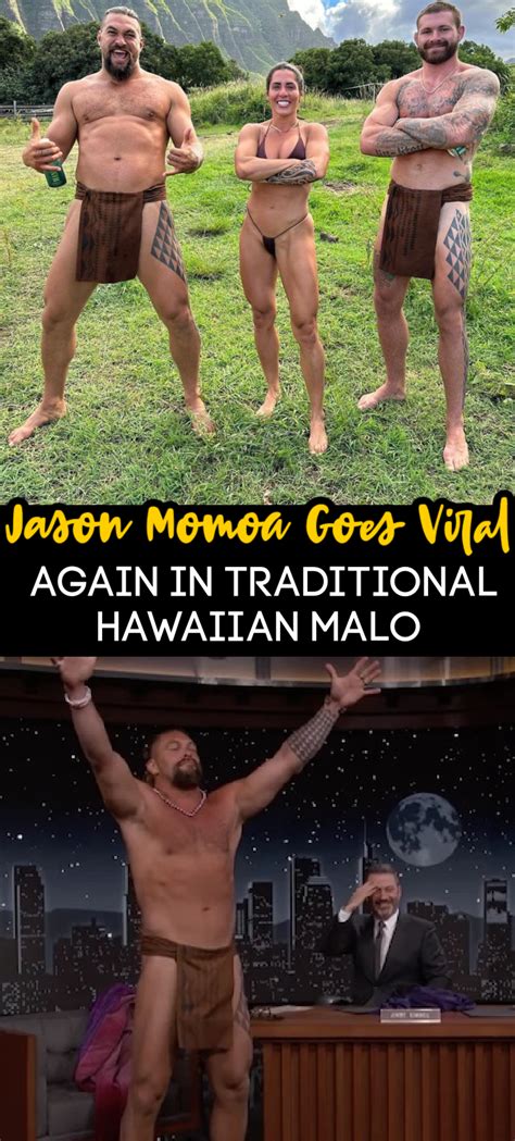 Jason Momoa Shares His Bare Butt Again While Wearing Traditional