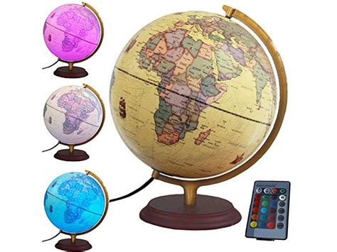Nak Globes Illuminated World Globe With Built In Multi