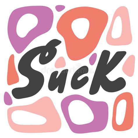 Suck Vector Hand Drawn Calligraphic Design Poster Good For Wall Art