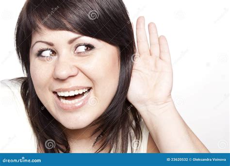 Woman Listening To Gossip Stock Photo Image Of Hearsay 23620532