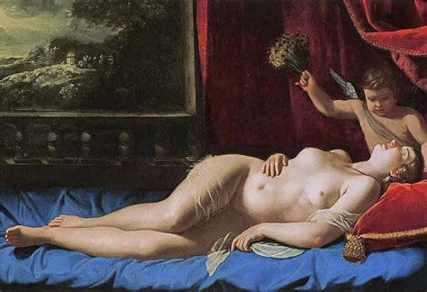 Venus And Cupid Painting By Artemisia Gentileschi Fine Art America