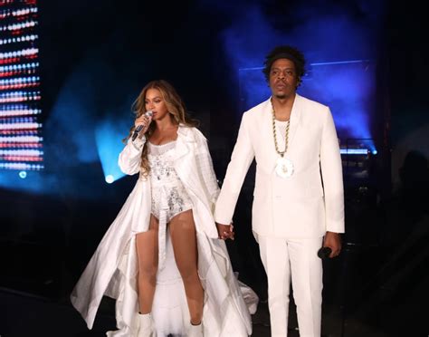 She Wore This White Hot Look With Jay Z Beyoncé S On The Run Ii Tour Costumes Popsugar