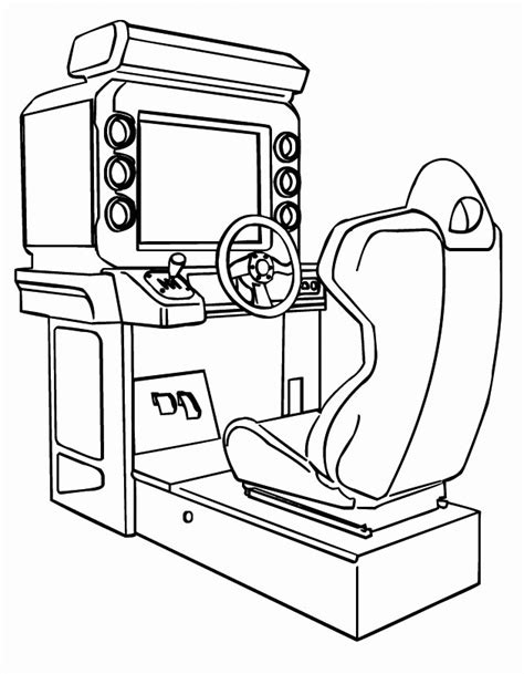 Gaming Setup Coloring Pages Coloring Pages
