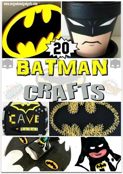 20 Fantastic Batman Crafts For Kids To Make Batman Crafts Superhero