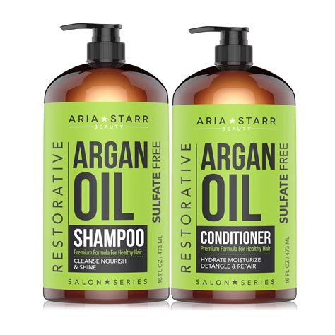 Argan Oil Shampoo Conditioner Set Aria Starr Beauty Reviews On Judge Me