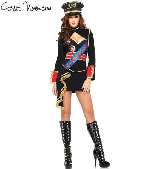 sexy military dictator costume shop corset vixen costumes
