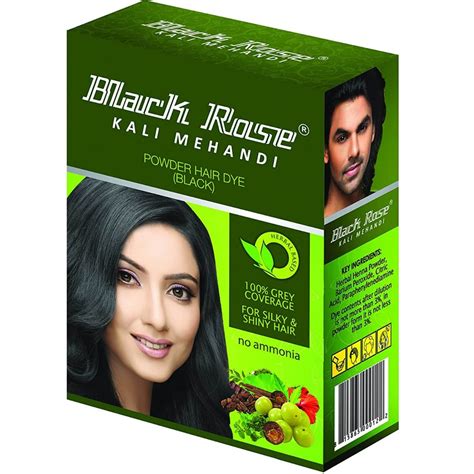 Black Rose Kali Mehandi Hair Dye Black Price Uses Side Effects