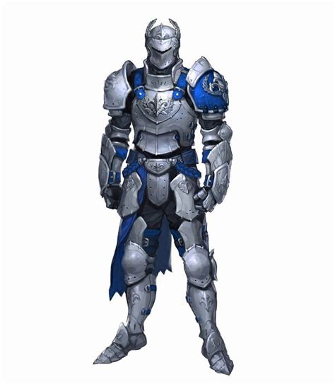 Blue Knight Fantasy Character Design Fantasy Armor Knight Armor
