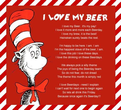Dr Seuss Meets Beerday Funny Poems Funny Art Funny Quotes Dr