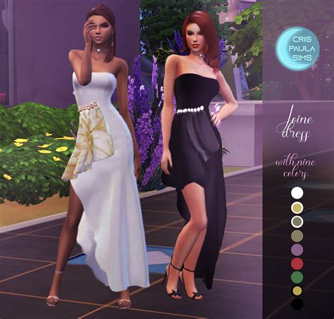 The Sims 4 Joine Dress Cris Paula Sims