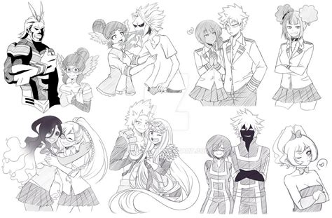 Bnha Comm Sketchies Sketchpage Ii By Jusace On Deviantart