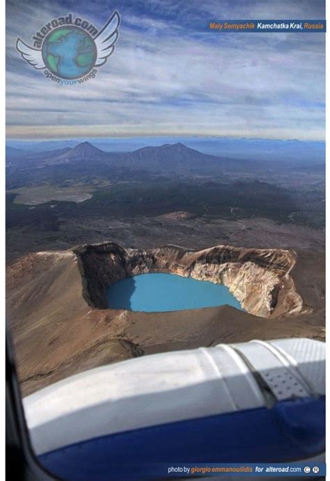 Maly Semyachik Volcano Crater Kamchatka Krai Russia