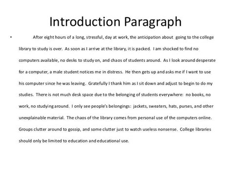 Good Introduction Paragraph For College Essay