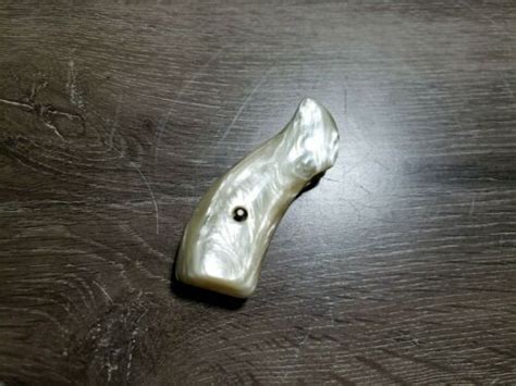 Sandw J Frame Square Butt Kirinite White Pearl Revolver Grips Ebay