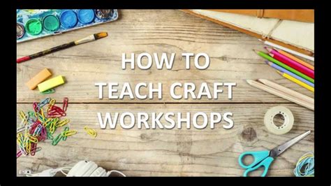 Teach Your Own Craft Workshops Introduction To The Course Youtube