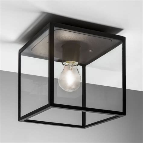 This product belongs to home , and you can find similar products at all categories , lights & lighting , ceiling lights & fans , ceiling lights. Astro Lighting 7389 Box Black Exterior Ceiling Light