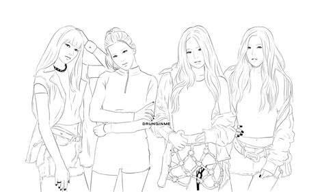 Showing 12 colouring pages related to blackpink. DIM on Twitter: "sketch #BLACKPINK #WHISTLE…