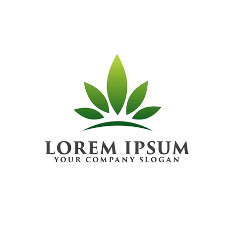 Leaf Garden Floral Landscape Crown Leaf Logo Design Concept Tem 603505