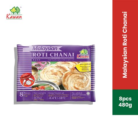 Kawan Malaysian Roti Chanai Roti Canai 8 Pcs 480g Lazada