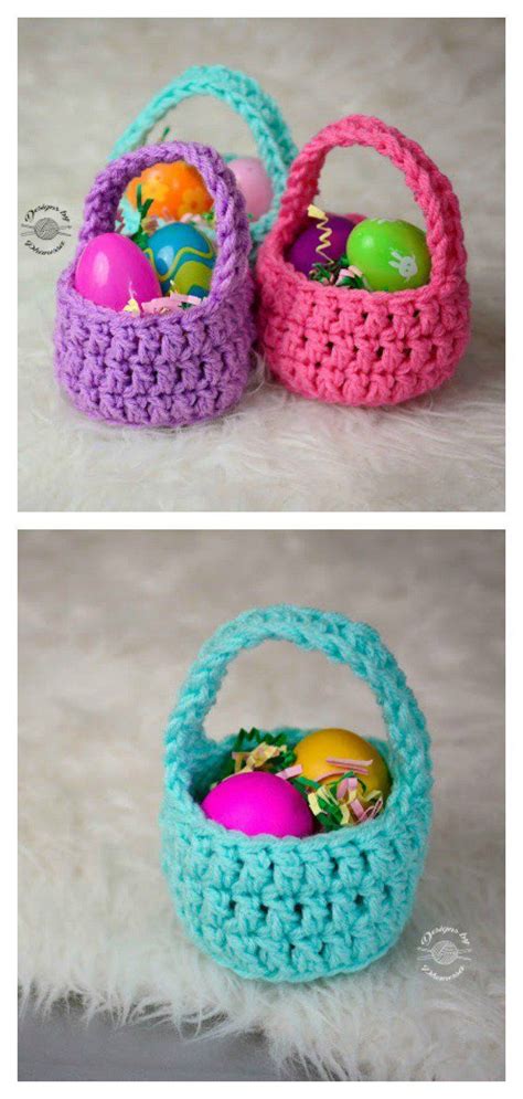 Crochet Easter Basket Free Patterns Easter Crochet Crochet Easter Basket Free Pattern