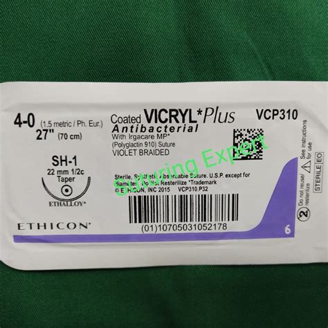 Jual Vicryl 40 Vcp 310 Pga Absorb Gastro Benang Operasi Shopee