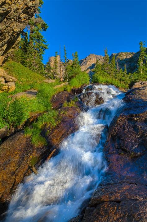 Colorado Mountain Stream Stock Photo Image Of Cascade 21583732