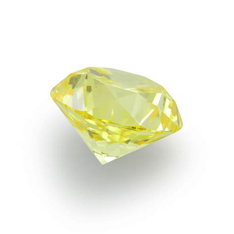 133 Carat Fancy Vivid Yellow Diamond Round Shape If Clarity Gia
