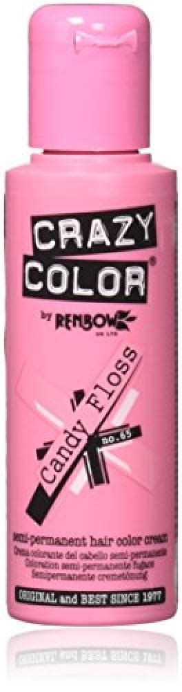 Crazy Color Semi Permanent Hair Dye By Renbow Candy Floss No65 100 Ml