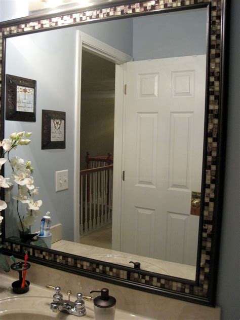 best way to frame a bathroom mirror best design idea