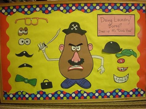 Mr Potato Head Interactive Bulletin Board This Would Be A Fun Way To