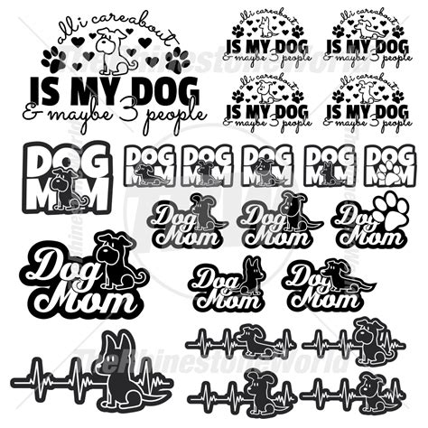 Dog Mom Decal Mini Pack 1 Clip Art