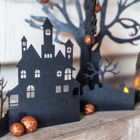 Easy Paper Village Halloween Decorations Lia Griffith