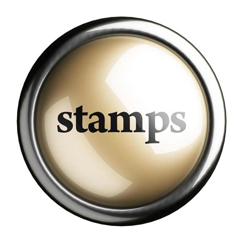Stamps Word On Isolated Button 6370811 Stock Photo At Vecteezy