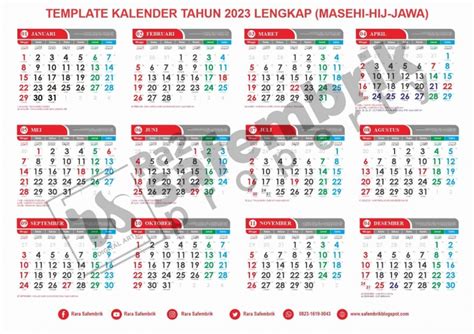 Trik Memilih Template Kalender 2023 Lengkap Untuk Desain Kalender 2023