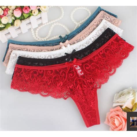 Panties Seluar Dalam Wanita Ready Stock Malaysia Woman Lace Thong G String Sexy Panty T