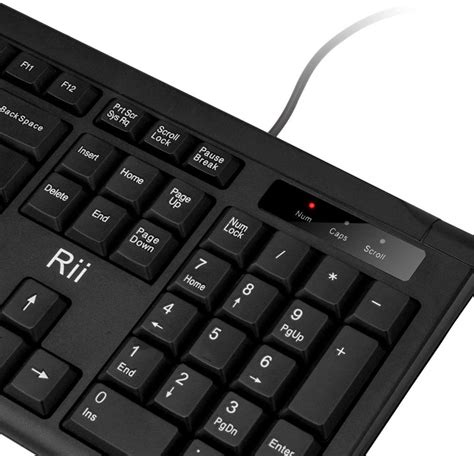 Rii Rk907 Ultra Slim Compact Usb Wired Keyboard Exotique