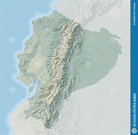 Mapa Topográfico De Ecuador Stock De Ilustración Ilustración De