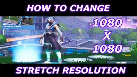 How To Stretch Resolution On Fortnite Season 91080x1080 Nvidia Youtube