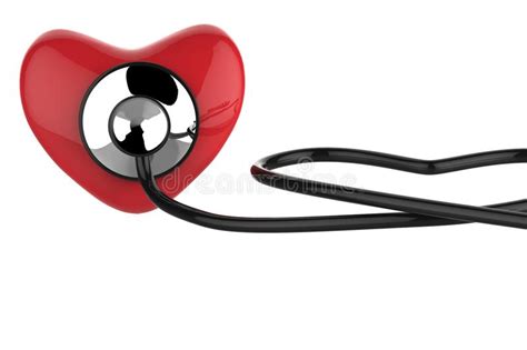 Heart And A Stethoscope Stock Illustration Illustration Of Science