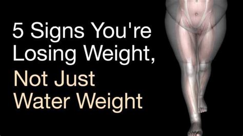 5 Signs Youre Losing Weight Not Just Water Weight