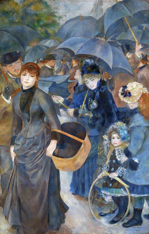 The Umbrellas Painting By Pierre Auguste Renoir Fine Art America