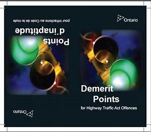 The Demerit Point System Publications Ontario