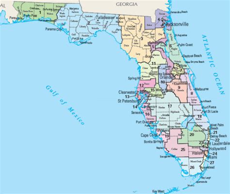 Map Of Florida Congressional Districts 2020