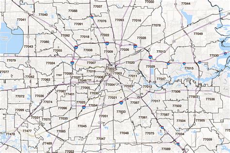 Zip Code Map Of Houston Area Map